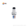 China Front lock with flange seat 3-core waterproof connector Manufactory